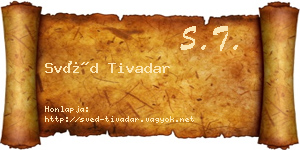 Svéd Tivadar névjegykártya