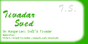 tivadar sved business card